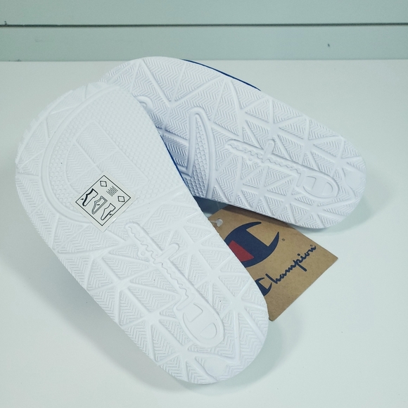 10K Champion Kid Toddler Unisex Blue White Summer Beach Water Sandals Flip Flops - Picture 2 of 3